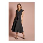 Coast Belted Crepe Midi Dress