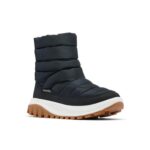 Columbia Snowtrot mid Boots Womens Black/Sea Salt Size 3.5