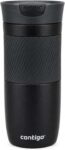 Contigo Byron Snapseal Travel Mug, Leakproof, 7h Hot, 470ml – Matte Black / Juniper / Blue Corn