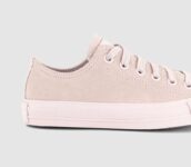 Converse All Star Low Trainers Shy Flamingo Egret – size 3