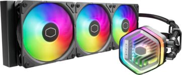 CoolerMaster MasterLiquid 360 Atmos ARGB Close-Loop AIO Liquid Cooler, CryoFuze, AMD Ryzen AM5/AM4, Intel LGA1700/1200 (MLX-D36M-A25PZ-R1)