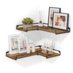 Corner Shelves, Set of 2 L-Shaped Wall Floating Shelves – Sold and Shipped by SONGMICS