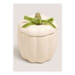 Cream Speckled Pumpkin Candle