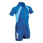 Cressi Boys Shorty Neoprene Snorkelling Suit, Blue, XX-Large, Age 8-10