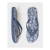 Crew Clothing Flip Flops – Blue Botanical Print