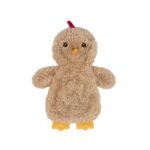 Crinkle Chicken Plush Dog Toy for Interactive Play (Khaki)