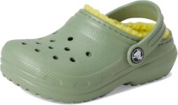 Crocs Classic Lined Clog, Moss, Toddler, UK 8