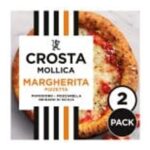 Crosta Mollica 2 Frozen Margherita Sourdough Pizzas 436g