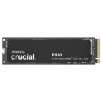 Crucial P510 1TB SSD NVMe M.2 PCIe 5.0 x4 Gen5, Read/Write Speeds up to 11,000/9,500 MB/s