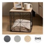 Cube Storage Basket Table Folding Wire Organiser