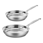 Cuisinart Chefs Classic 2-Piece Stainless Steel Frying Pan Set