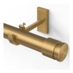 Curtain Pole 122-218cm, 31mm Diameter, Gold