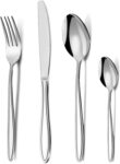 Cutlery Set, Pleafind 32-Piece Stainless Steel Flatware Set for 8 People, Spoon Knife and Fork Sets, Mirror Polished and Dishwasher Safe, Silverware Set for Home, Kitchen