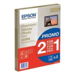 DEAL STACK – Epson Premium Glossy Photo A4 Paper 2-for-1 1515 Free White