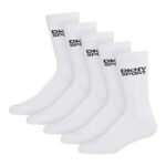 DKNY Mens Cotton Blend Crew Socks (5 Pack)