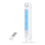 DREO Silent Bladeless Tower Fan, Remote, 90 Oscillation, 8 Speeds