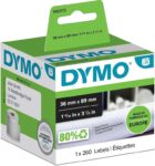 DYMO Authentic LabelWriter Large Address Labels 36 mm x 89 mm Roll of 260