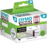 DYMO LW Durable Industrial Labels for LabelWriter Label Printers, White Poly, 19 x 64 mm, 2 Rolls of 450 (1933085) (£28.00 / £25.05 max S&S)