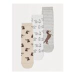 Dachshund Ankle Socks 3 Pack – Free CC