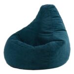 Dalton Cord Bean Bag with Filling, Teal