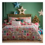 Dear Santa Duvet Cover Set Multicolour Double