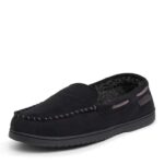Dearfoams Mens Moccasin With Whipstitch Slipper – Small