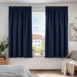 Deconovo Navy Blue Pencil Pleat Blackout Curtains 46x 54 1 Pair – Sold by Deconovo-Home /FBA