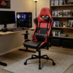Deltaco DC210 Faux Leather Gaming Chair – Black & Red / Black & White / RGB in Black £89.99 with 5 Year Warranty