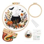 DiiWmme Halloween Embroidery Kit: Cross Stitch Set for Beginners