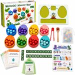 Dinosaur Egg Maths Toy, Colour Sorting & Counting Set, Ages 3