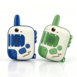 Dinosaur Kids Walkie Talkies 2 Pack, Long Range Clear Voice Two Way Radio Toy with Portable Back Clip