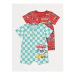 Disney Cars Short Sleeve Romper 2 Pack