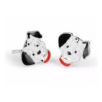 Disney Sterling Silver 101 Dalmations Enamel Stud Earrings