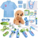 Doctors Vets Set for Kids, Vet Pretend Play Set for 3-6 Kids