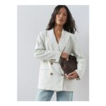 Double Breasted Linen Blazer – Natural