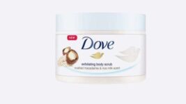 Dove Crushed Macadamia & Rice Milk Body Scrub 225 ml