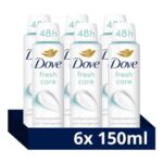 Dove Fresh Anti-Perspirant Aerosol 6x 150 Ml – £9.13 S&S Voucher