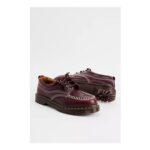 Dr. Martens Red Lowell 4-Eye Leather Shoes