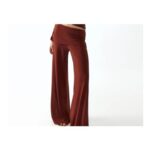 Draped Fine-Knit Trousers