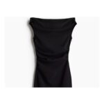 Draped Twill Dress