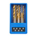 Dremel 7-Piece Titanium-Coated Drill Bit Set (0.8-3.2mm) with Case for Wood, Plastic, Soft Metals and Drywall
