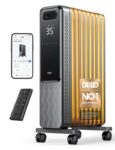 Dreo Smart 9 Fins Oil Filled Radiator, 2000W Silent Electric Heaters