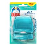 Duck Toilet Rim Block Refills, 2x55ml, 3-in-1 Cleaner, Cool Mist