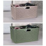 Dunelm 50L Urban Laundry Basket – Lilypad or Mocha (Free Click & Collect Only)