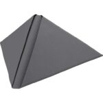 Duni Dunilin Linen-Feel Napkins 40 x 40cm, Granite Grey (Pack of 45)