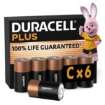 Duracell Plus Size C Alkaline Batteries (6 Pack) 1.5V, LR14