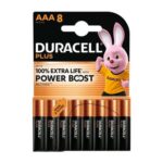 Duracell plus AAA Alkaline Batteries LR03 – 8 Pack