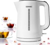 Duronic Electric Kettle EK17 WE Cordless Kettles Hot Water Boiler Electrical Heating with Fast Boil Dry Protection Quiet Electronic Kitchen Kettle for Boiling Water Tea Coffee Hot Chocolate Soup White