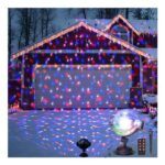 EAMBRITE Christmas Projector Lights Outdoor Snow Decorations