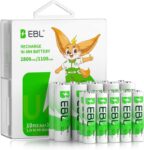 EBL Rechargeable Batteries Combo -10X AA 10X AAA Ni-MH Batteries AA 2800mAh / AAA 1100mAh – Sold by EBL Stores / FBA